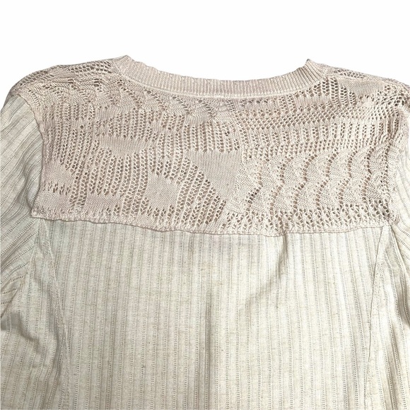 Free People| ‘Colette’ Scallop Trim Pointelle Top - Picture 5 of 7